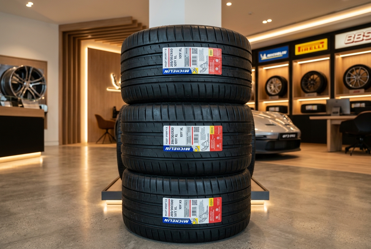 Authentic Brand Tyres Stack